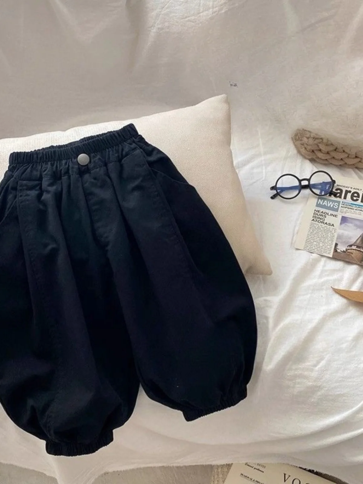 ex Baby Harlan Lantern Pants Spring 2025 New Sle Children's Faionable All-Match Harlan Trousers Korean Casual Sle