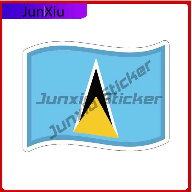 

St Lucia Sticker Fun Cover Scratches Stickers Decoration Accessories Bumper Truck Electric Scooter Yacht Voiture Laptop Phone