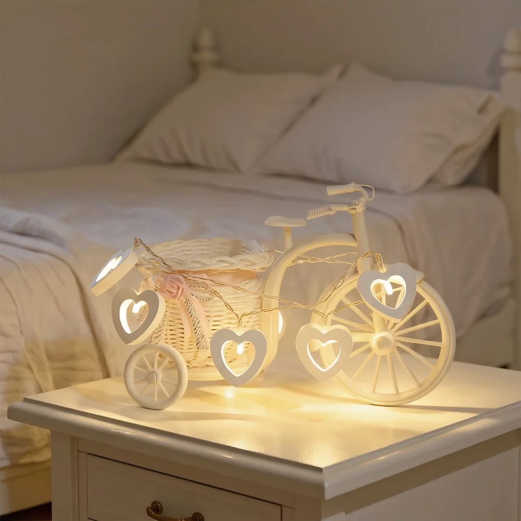 LED Heart Shaped String Lights - Valentine Fairy Light Garland for Bedroom Kids Room