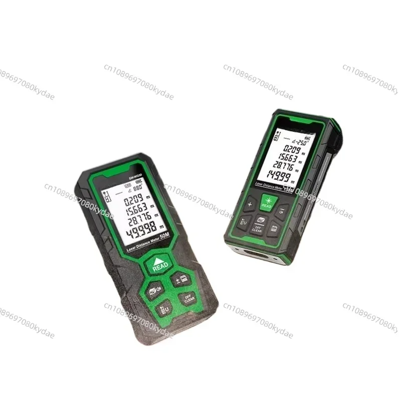 Green Professional Laser Distance Meter Long Distance Digital Angle Measuring Ip68 Tools  with Rangefinder