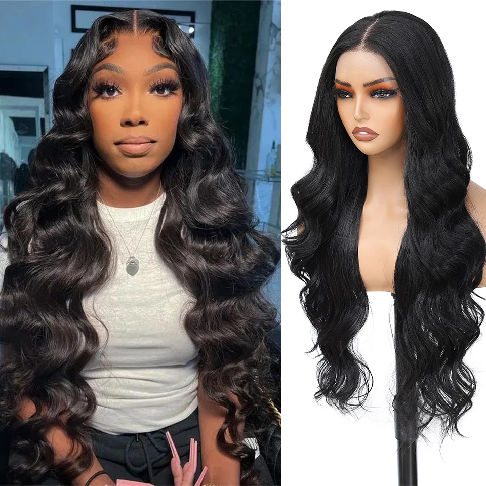 

Synthetic Lace Front Wigs for Women Natural Hairline Synthetic Hair Lace Wig Long Brown Wig Pre Plucked Cosplay Wavy Wigs