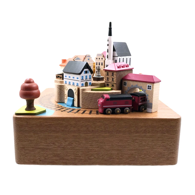 Wooden Music Box Octave Friend Birthday Gift Children's Day
