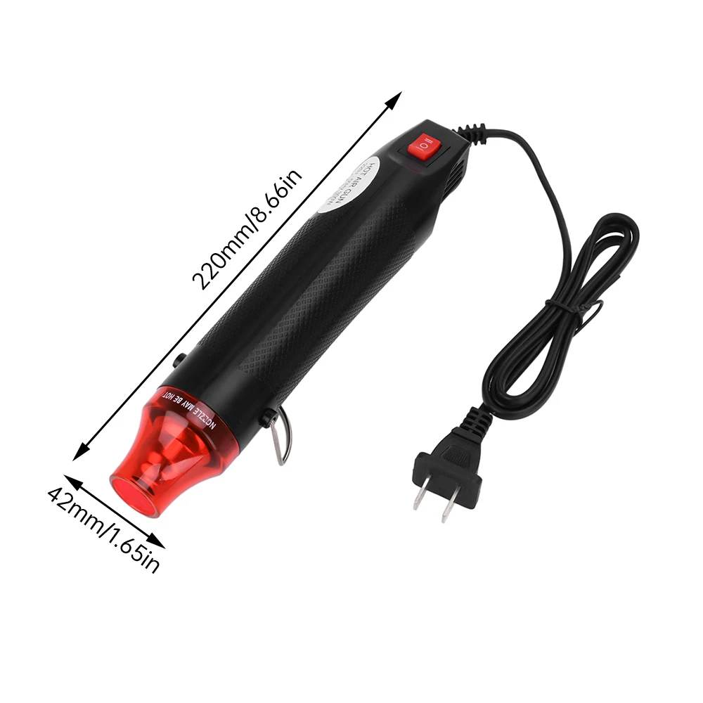 200℃ 300W Using Heat Gun Electric Power Hot Hair Dryer Soldering Wrap Blower Heater Shrink Plastic Heat Gun Repair Tool