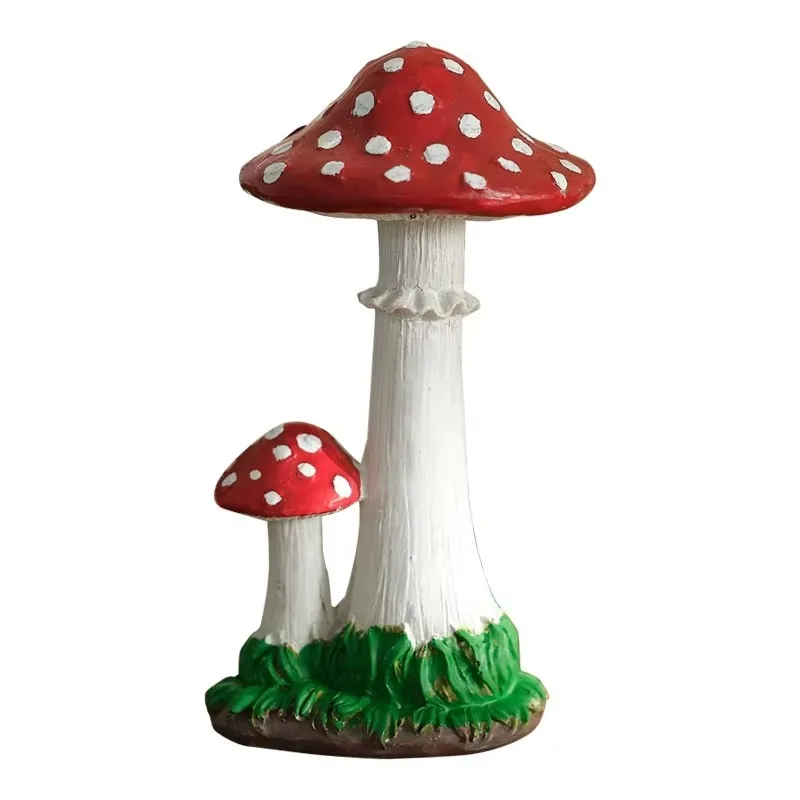 Outdoor villa garden landscape small garden courtyard kindergarten plant decoration resin artificial mushroom decoration