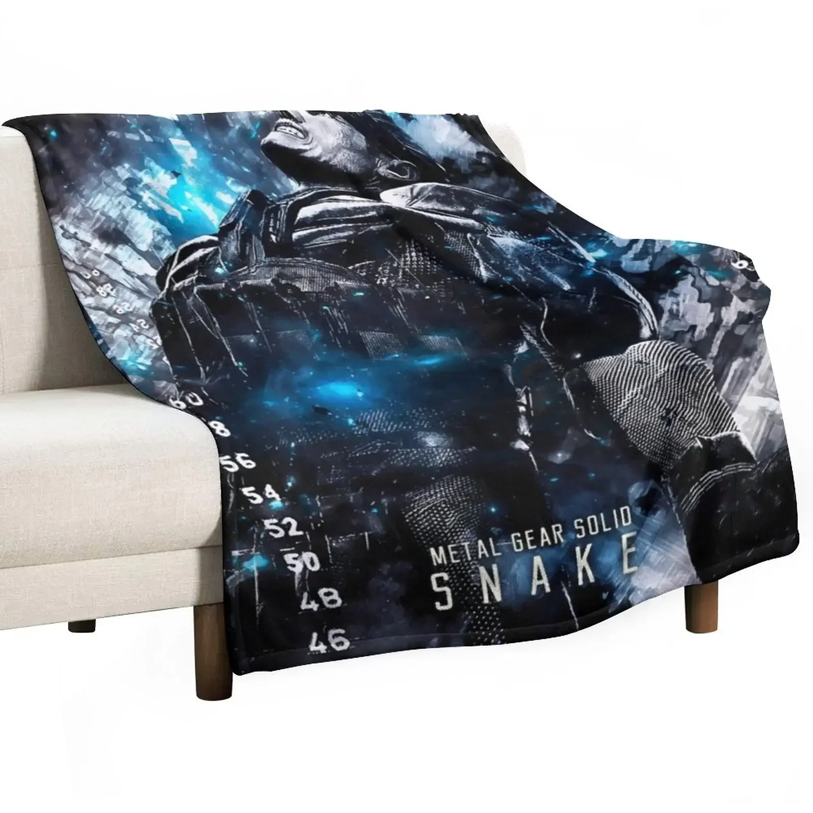 

Metal Gear Solid Snake Throw Blanket Quilt Decorative Beds Furry Blankets