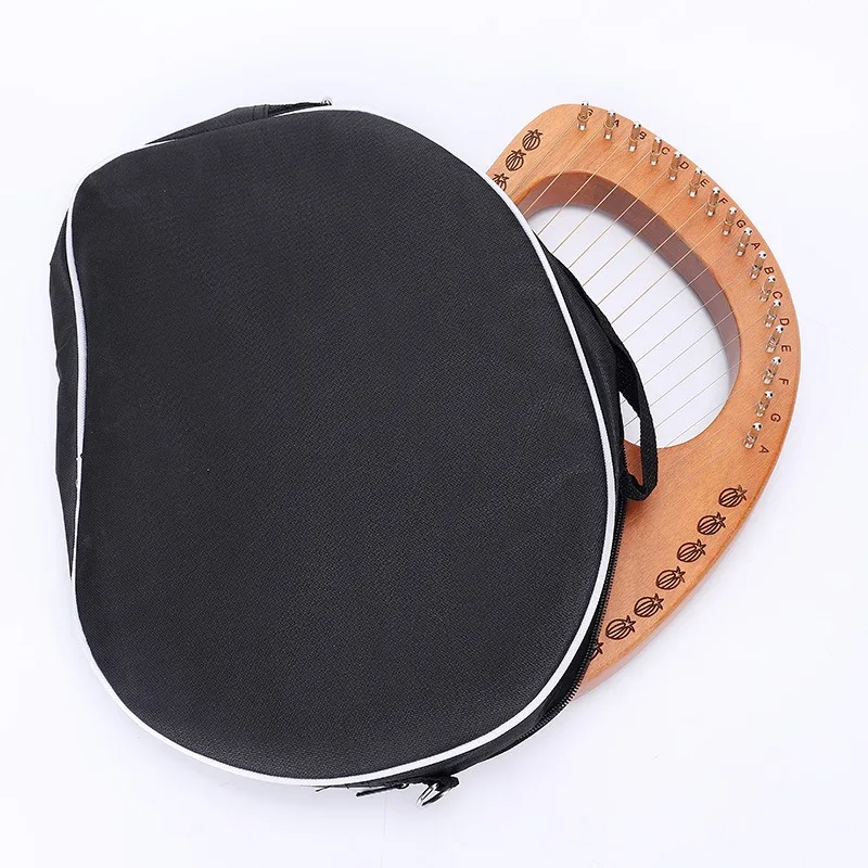 Waterproof Dustproof Canvas Lyre Harp Bag Harps Bag Carry Bag 10/16/19 Strings Storage Bag w/Shoulder Strap Musical Instrument