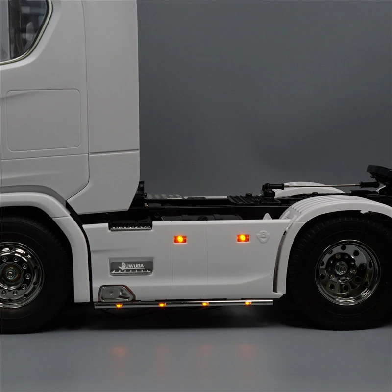 LEDサイドスカートライトバー,ラジコンカー用ライトバー,タミヤ,トラック,ティッパー,scania 770s,6x4,56368モデル,1ペア