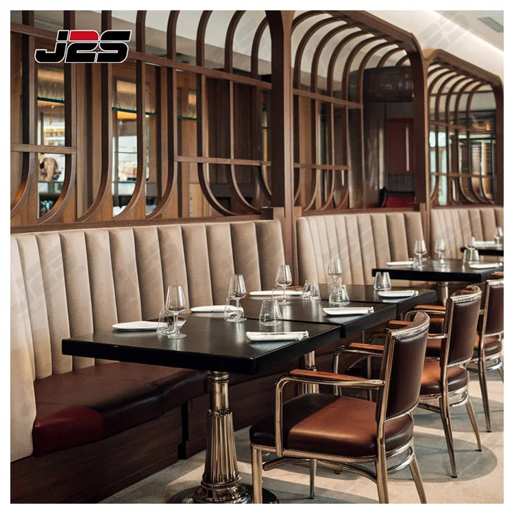 

Custom Design Modern Cafe Bench Seating Fast Food Restaurant Tables and Chairs Sets Coffee Shop Furniture Restaurant Booths