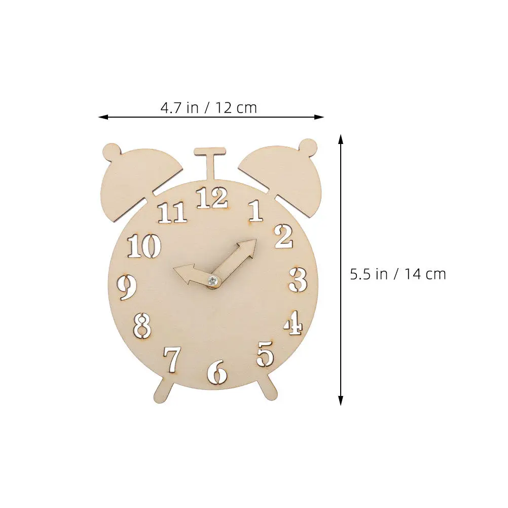 DIY Wooden Clock Kit for Kids – Hand-Painted Educational Time Learning Tool, Montessori Early Learning & Home Decor