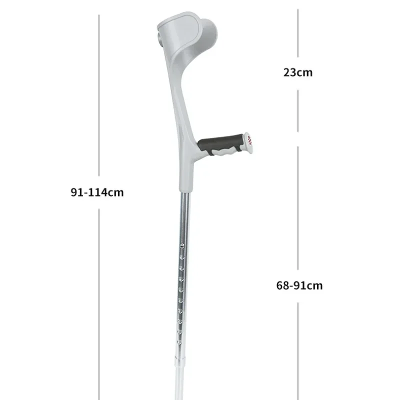 Lightweight Anti Slip Elbow Crutches, Arm Style Medical Crutches,Fold Fracture Rehabilitation U-shaped Elbow Rest ,Walking Aids