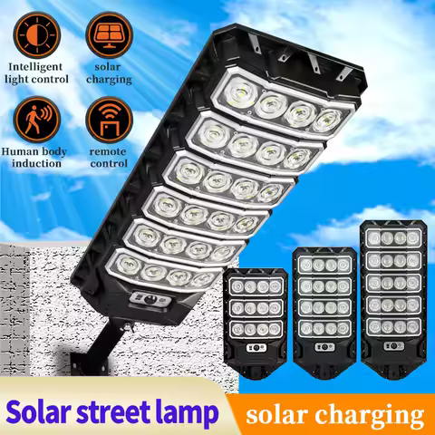 Extra Large Outdoor Solar street Light for Courtyard Lighting for Garden Deck Detachable Wall Lamp Semi-Flush Mount Installation