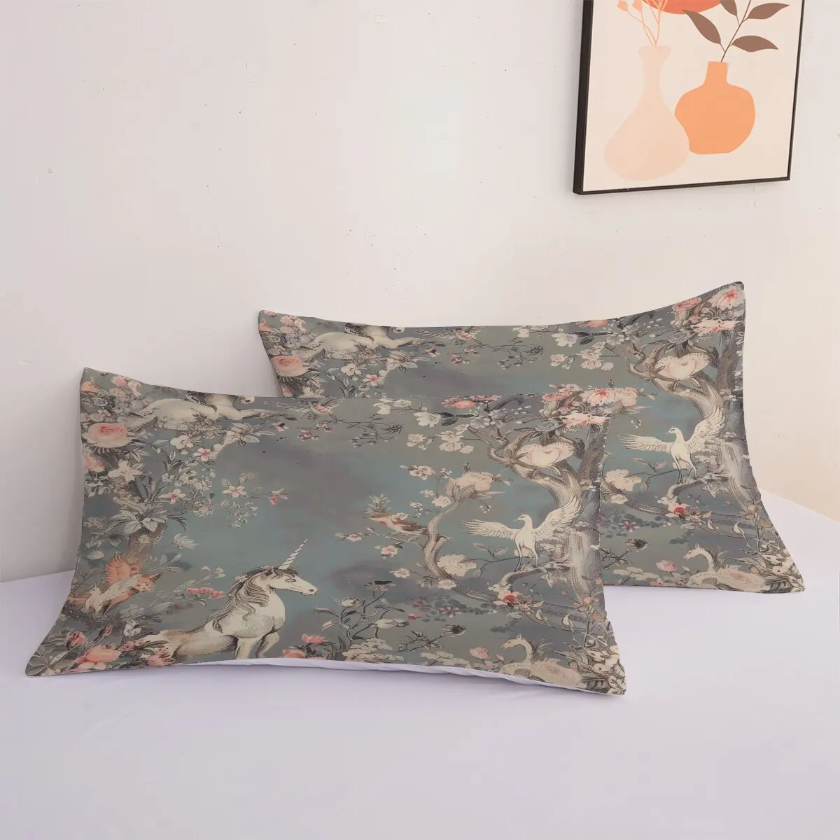 Unicorn  Duvet size  fox  1 duvet cover and 2 pillowcases (without blankets)