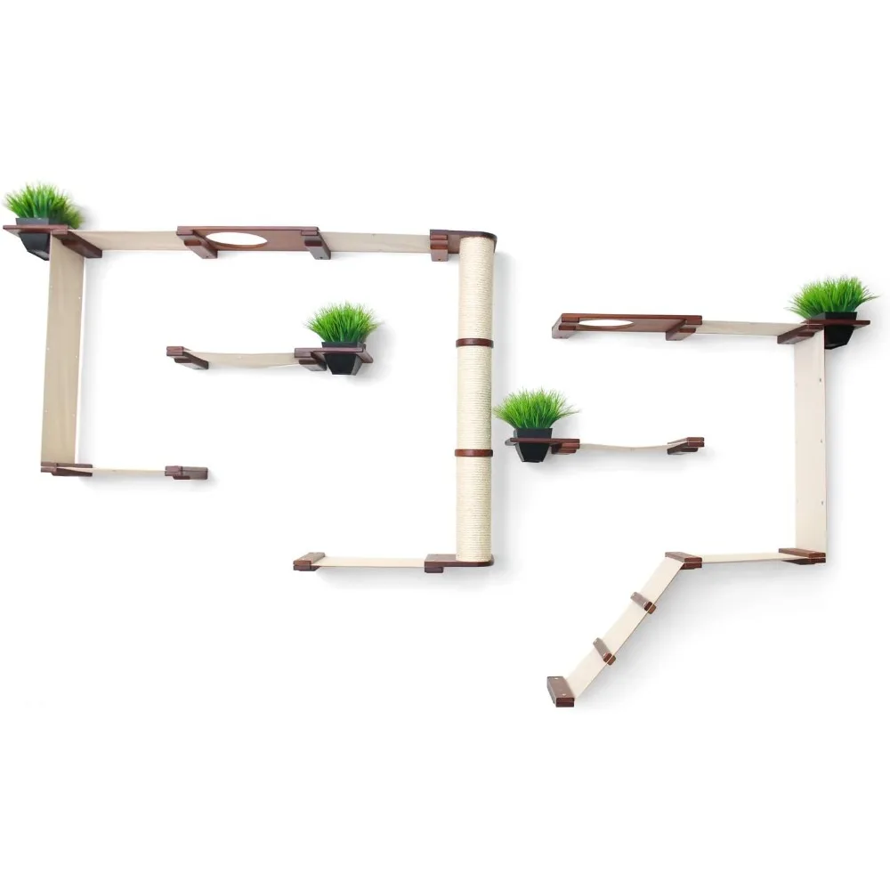 

Freedom Cat FrameastrophiCreations Gardens Set for s Multiple-Level Wall Mounted Scratch, Hammock Lounge, Play & Climbing Activi