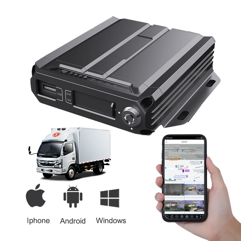 Smart Product 4ch Sd Card Truck Monitor H265h264 Gps Mdvr System Fleet Management 720P 1080P Vehicle Dvr hd Tracking Mobile Mdvr