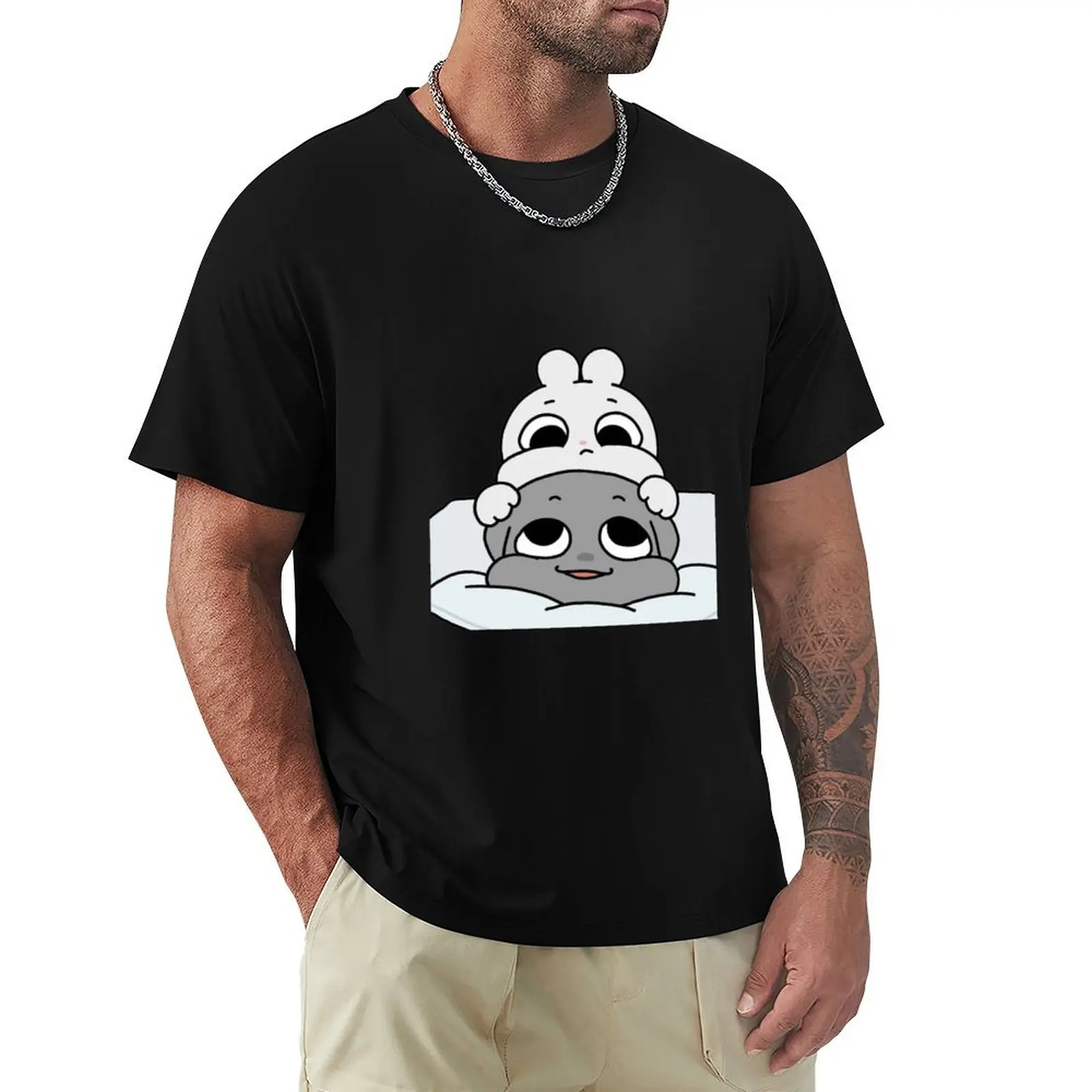 

Kkamang couple Sticker T-Shirt funnys vintage t shirts mens t shirt graphic