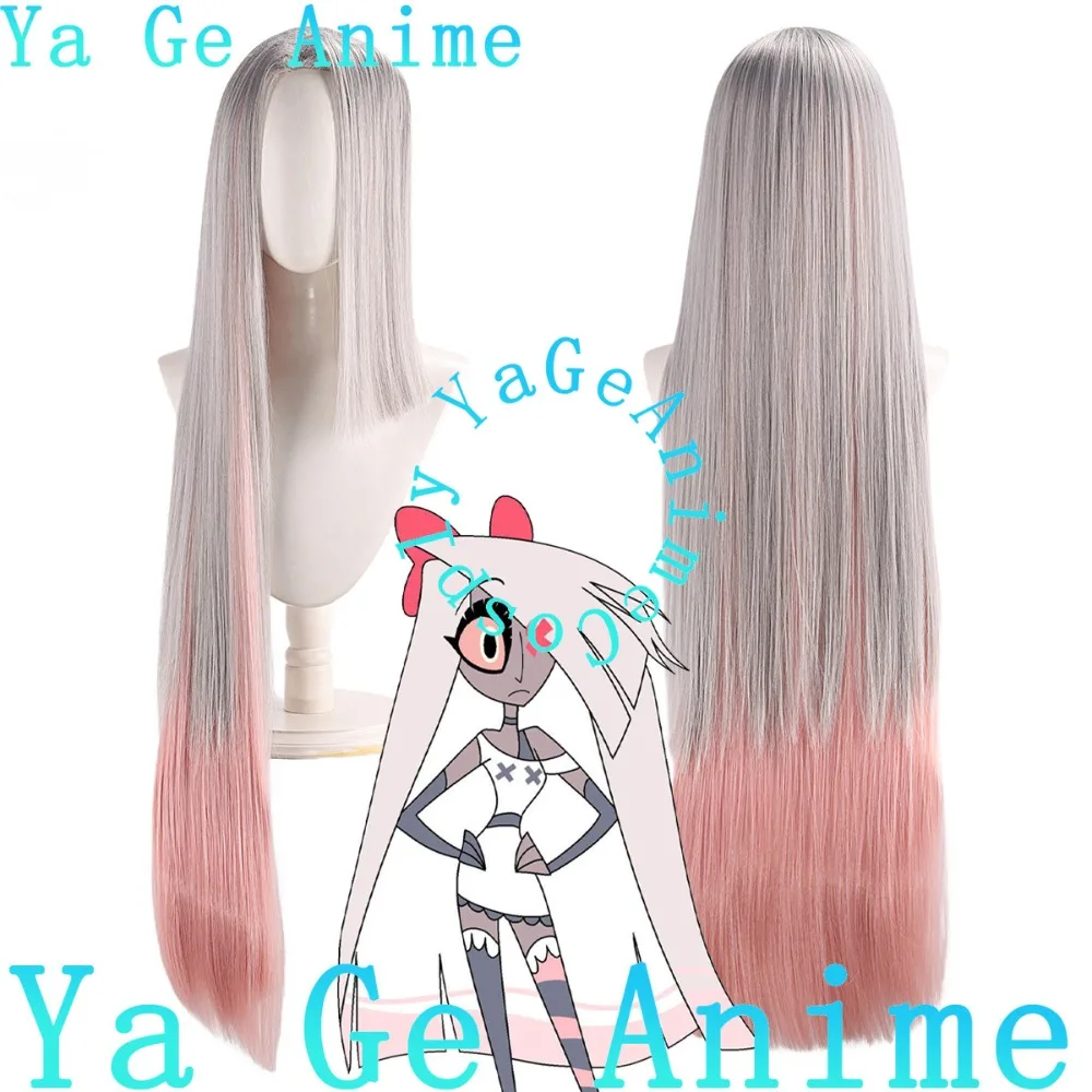 

Парик для косплея Yage Anime Vaggie, серебристо-розовый градиент, для аниме, игр, Хэллоуина, карнавала, вечеринок, синтетический, термостойкий
