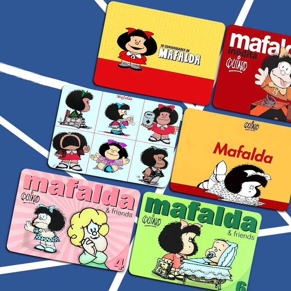 

Cute Cartoon M-Mafalda Mousepad Animation Thickened Mouse Pad Gaming Keyboard Table Mat Office Supplies Room Decor for PC Desk