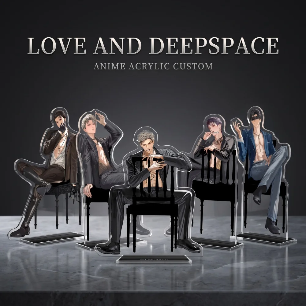 Love And Deepspace Hot Game Acrylic Stand Keychain Xavier Zayne Rafayel 2026 New Custom Pattern Desktop Decor
