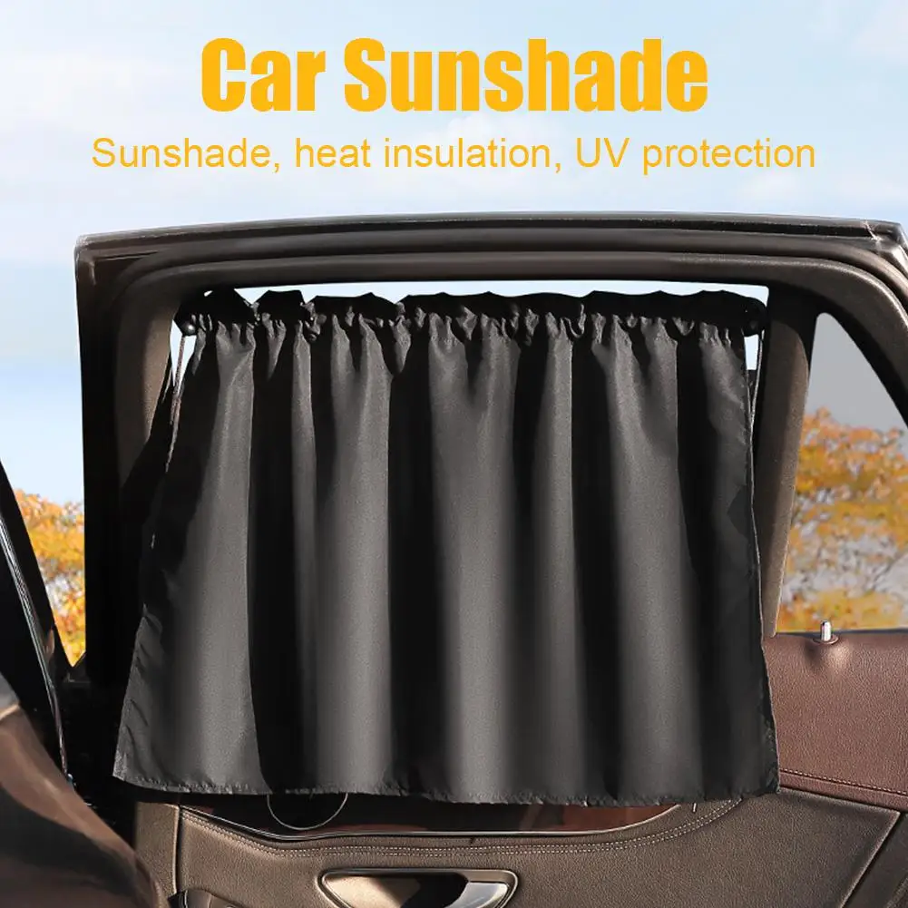 Universal Car Window Sun Shade Curtain Mesh Net Sunshade for Front Rear Seater Auto UV Block Protector Shading Cover Accessories