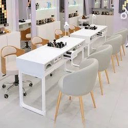 Profesjonalny stół estetyczny Manicure paznokci Meble do salonu fryzjerskiego Opatrunek Stoły kosmetyczne Materiały do paznokci Nageltisch