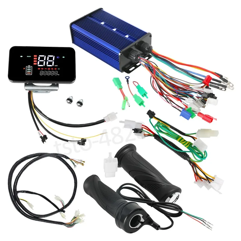 48V-72V 3000W Brushless Controller Display Wring Kit E Bike Buggy Quad Golf Cart