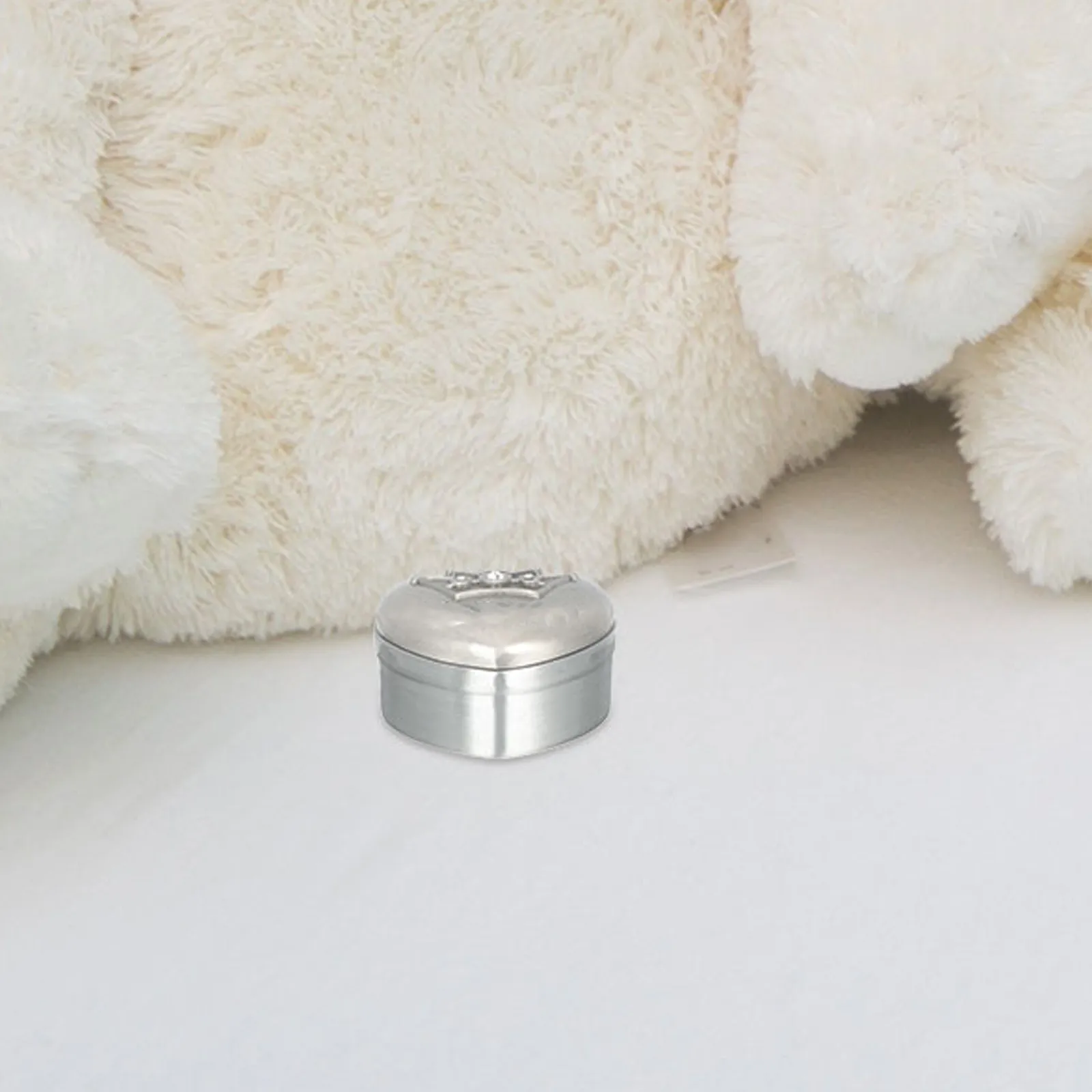 

2Pcs Hand Polished Round Zinc Alloy Baby Teeth Keepsake Box Smooth Edges Safe for Infants Tooth Storage Holder Collects
