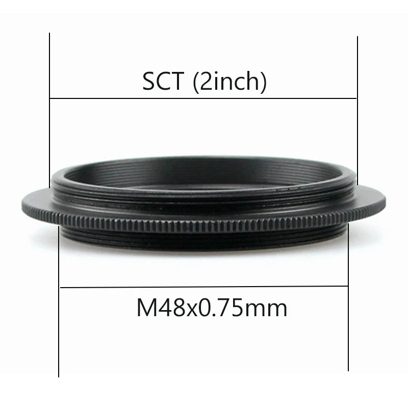 Stecker auf Außengewinde Adapter T T2 M42 M48 M54 M56 M68 SCT Astronomisches Teleskop Fotografie Zubehör M54x0,75 Beidseitig männlich – Detail 8