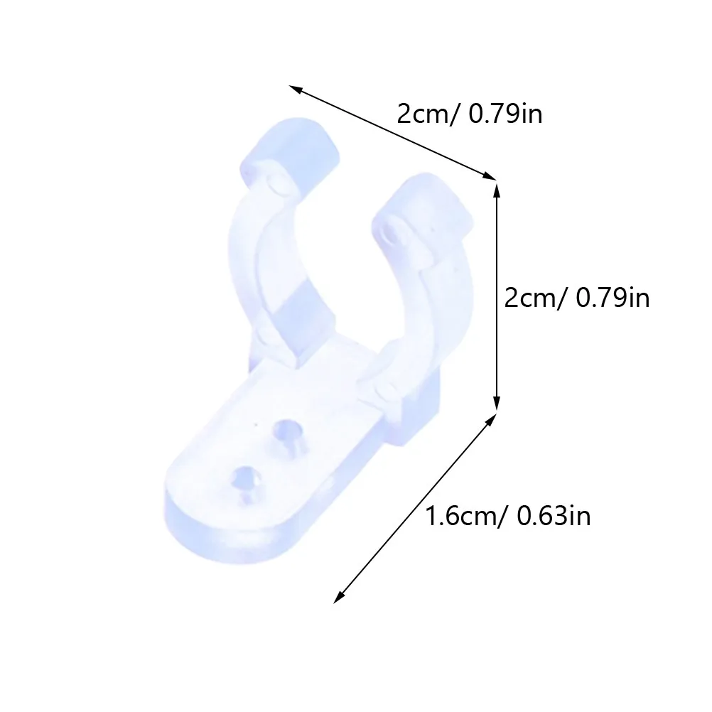 20Pcs LED Light Strip Clips Strong Reusable Fixing Buckles for Strip Lights Cables Wires Electrical Cord Sorting Home Kitchen