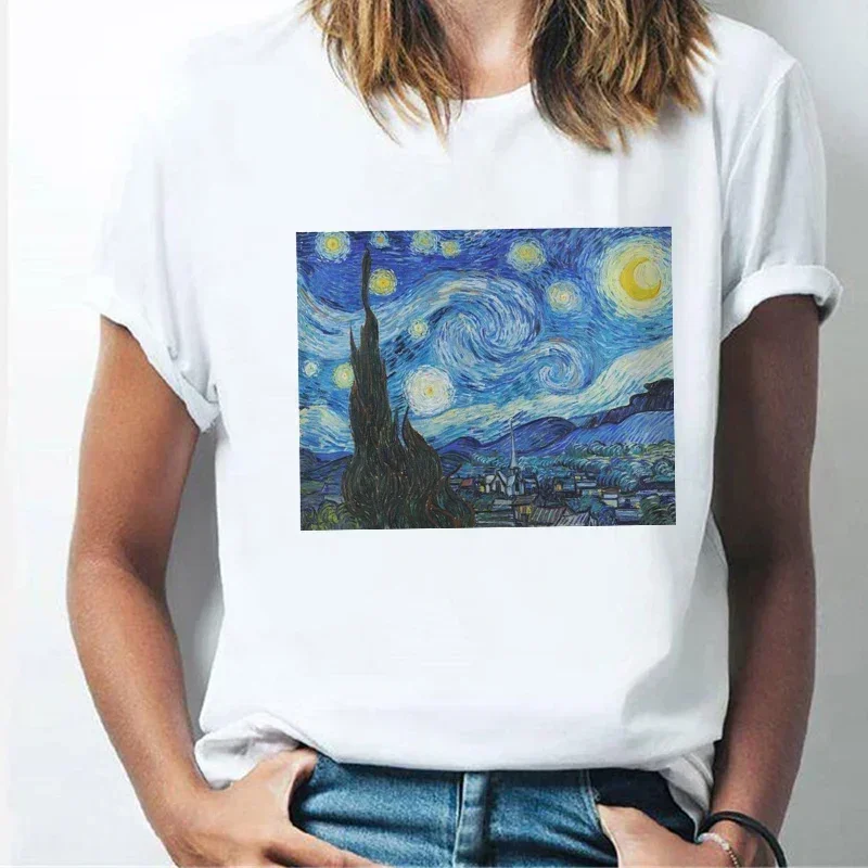History of Art Line Funny T Shirt Women Short Sleeve Top Harajuku Graphic Tee Shirt Female Fashion 2024 Clothes Woman Tshirt