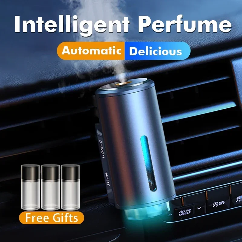 Car Electric Air Diffuser Aroma  Air Vent Humidifier Mist Aromatherapy Car Air Freshener Perfume Fragrance  Accessories