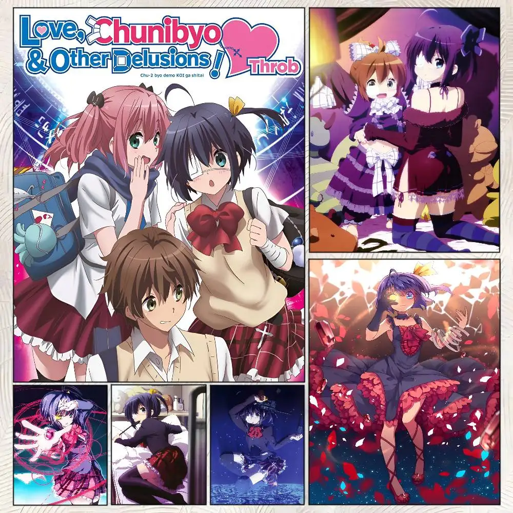 Love Chunibyo And Other Delusions Take On Me Poster Self-adhesive Art Room Entrance Restaurant Wall Decor Art Painting