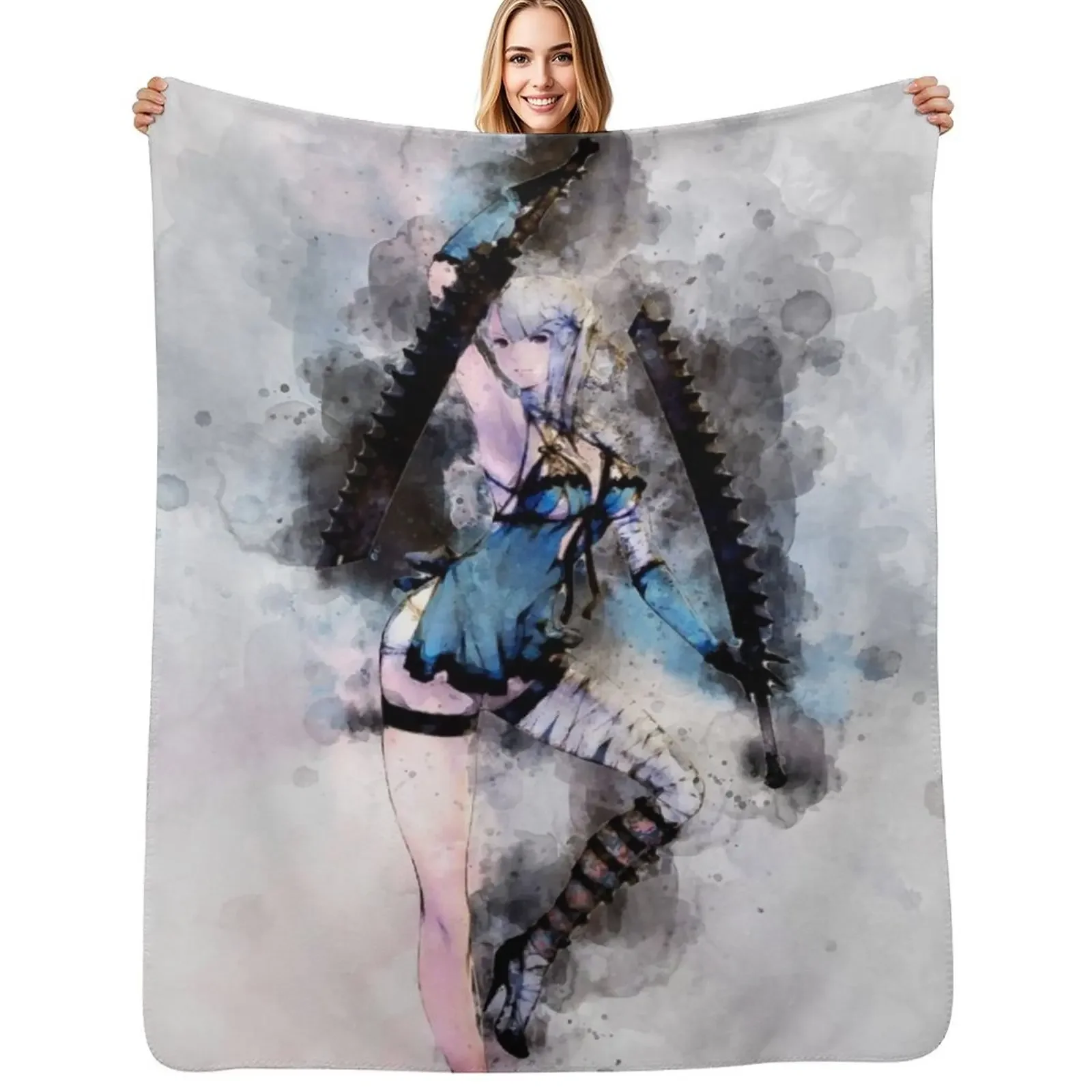 

Nier - Kaine Throw Blanket Luxury St Comforter Custom Stuffeds Blanket