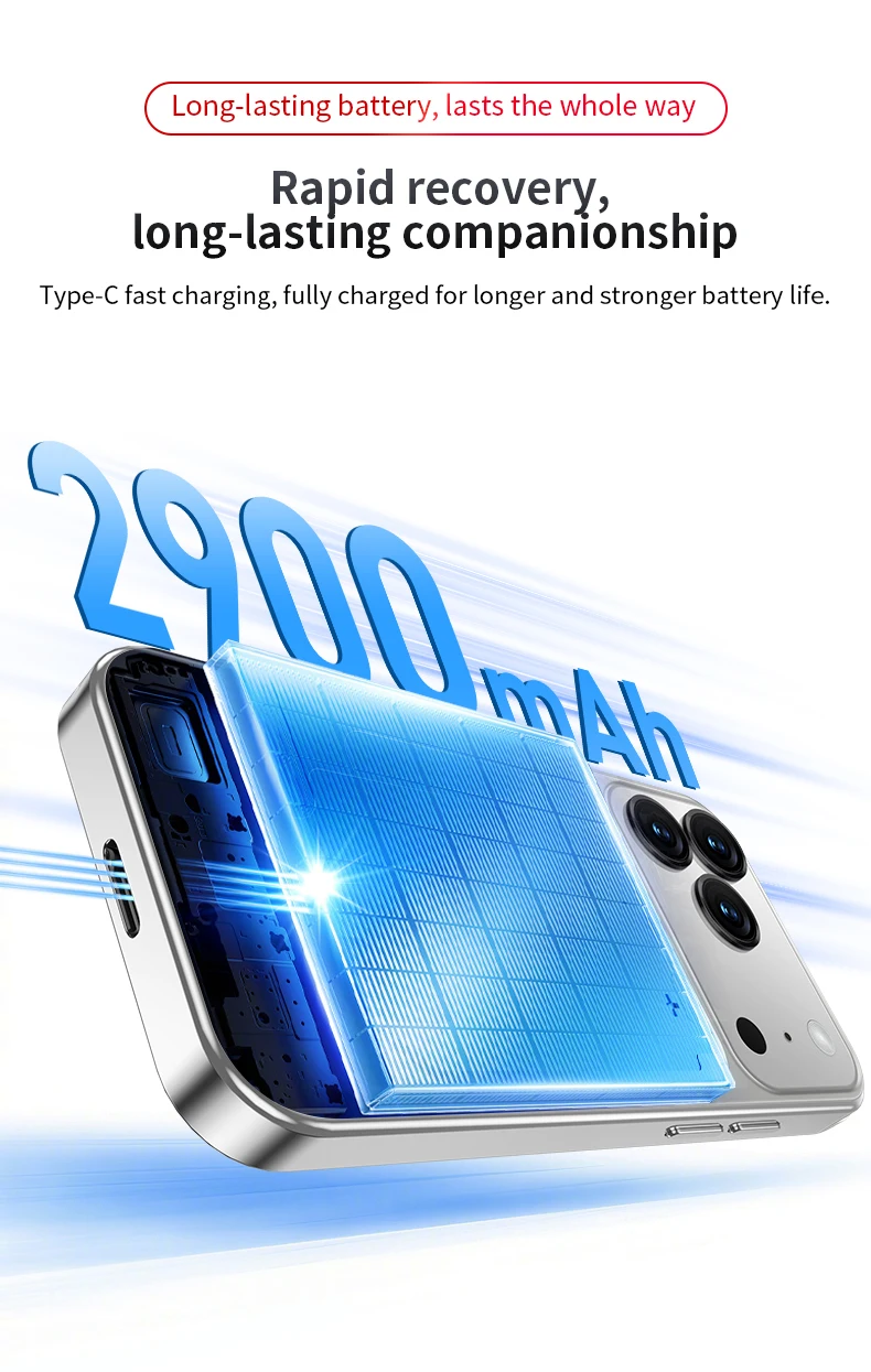 SOYES XS19 MAX LTE 4G Mini Smartphone Android 15.0 6GB RAM 128GB ROM Dual SIM 2900mAh Face Unlock Small Mobile Phone