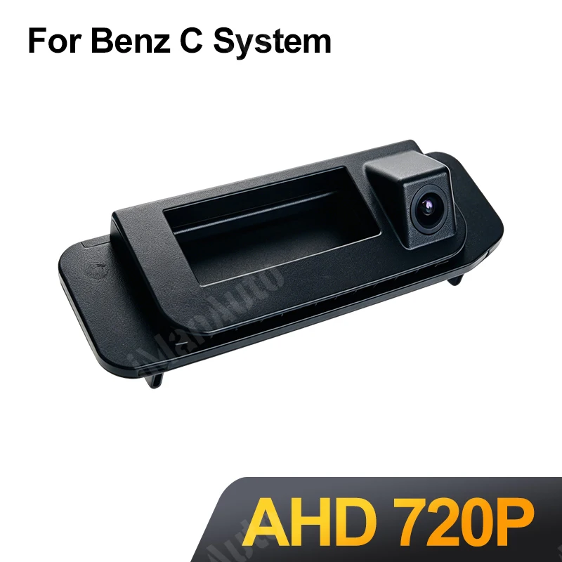 Reverse AHD720P Camera For Mercedes Benz C Class W205 Car Trunk Handle Rear View Reversing Parking Camera