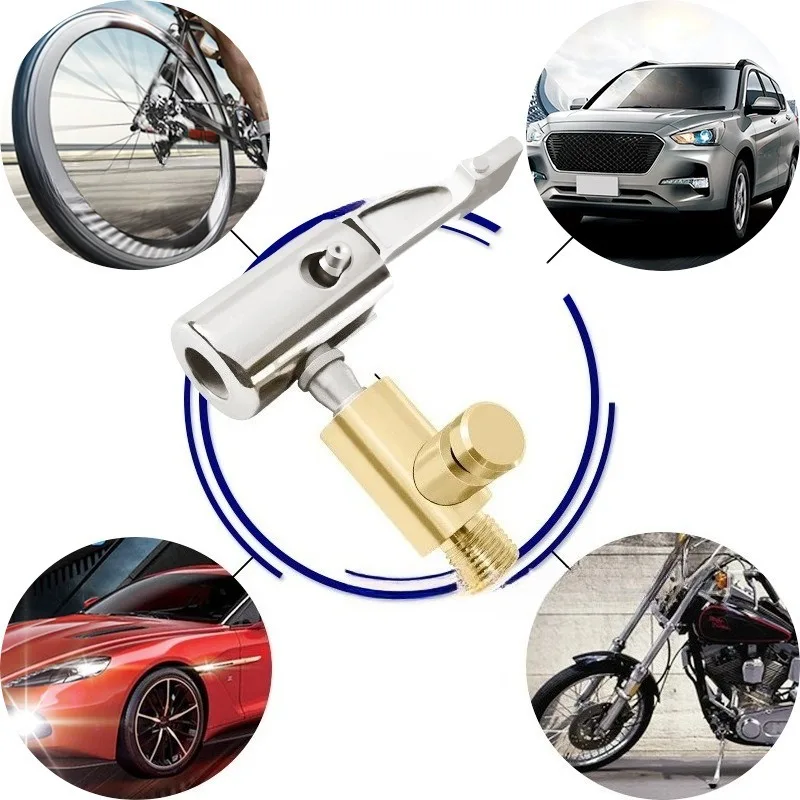 

Портативный автомобильный шинный насос, разъем, быстрый накачивающий патрон, американский адаптер с резьбовым соплом, аксессуары для насоса, запасные части для автомобиля