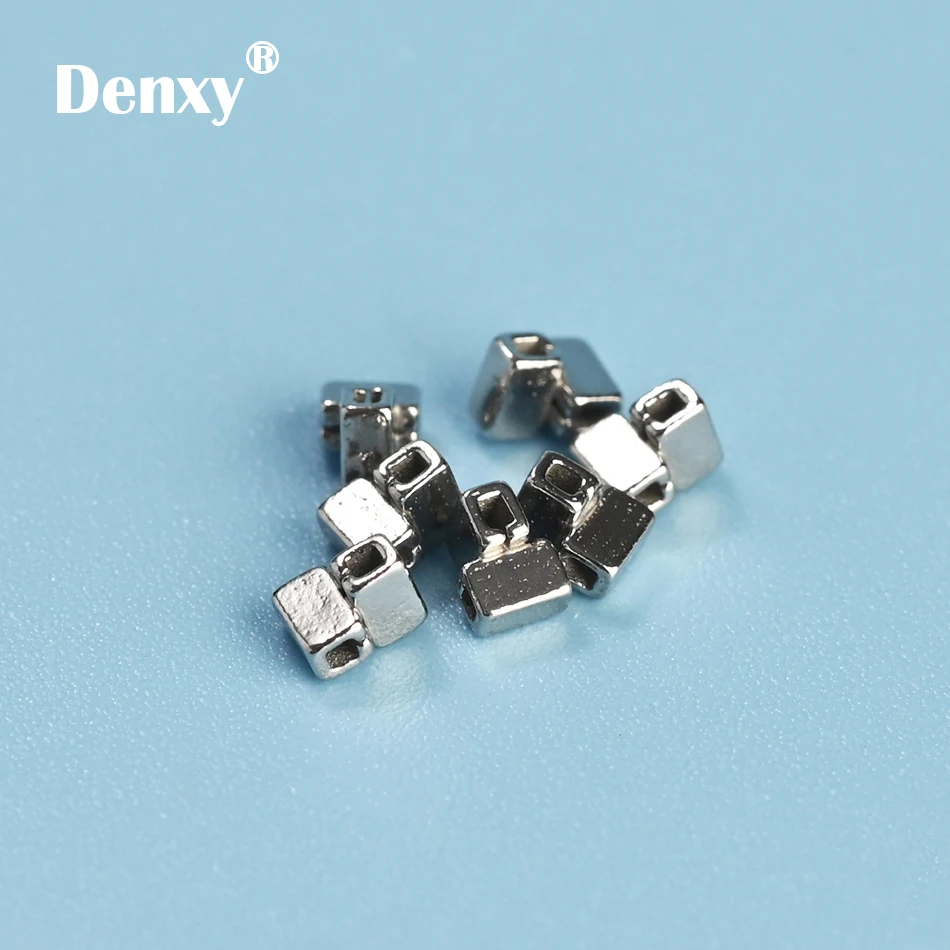 DENXY 10 Stück Krimpbare Kreuzrohre für Kieferorthopädie, Zahnärztliche Bidirektionale Krimpbare Haken und Split-Stops für Kieferorthopädische Behandlungen – Detail 7