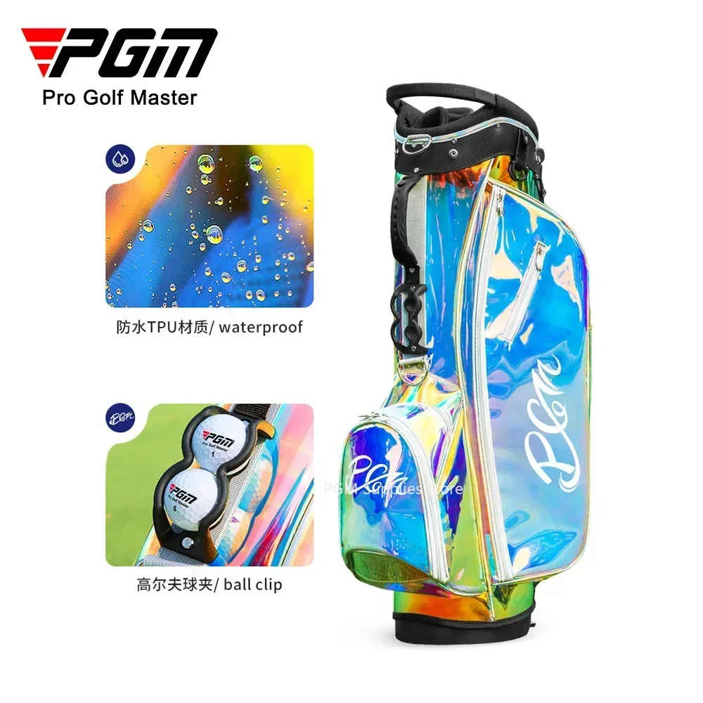 Pgm Club Bag Pacchetto staffa sportiva da golf Supporto leggero da donna impermeabile Borsa per vestiti trasparente colorata da 125 cm