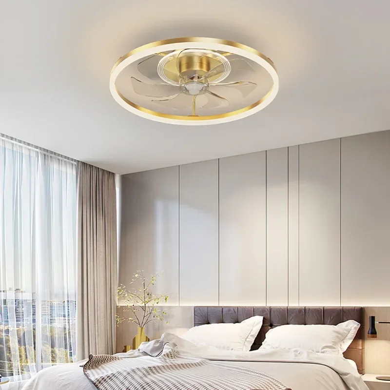Lampada da soffitto per camera da letto Ventilatore Moderno e minimalista Ristorante per bambini Master Light Lusso integrato