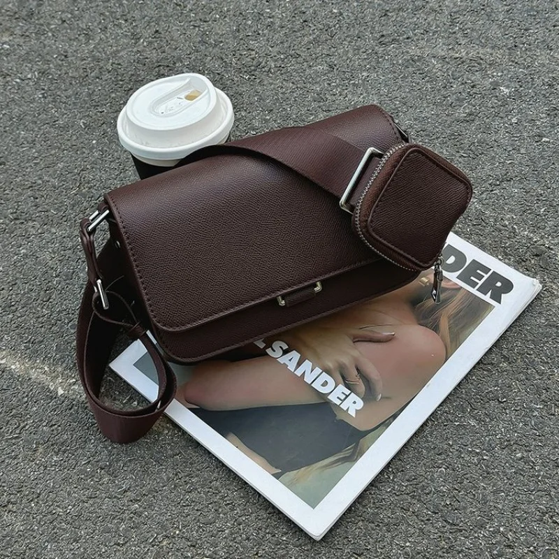 

High-End Luxury Brand Ladies Crossbody Bag Fashionable Leather Elegant Crossbody Trendy Design Vintage Daily Bag