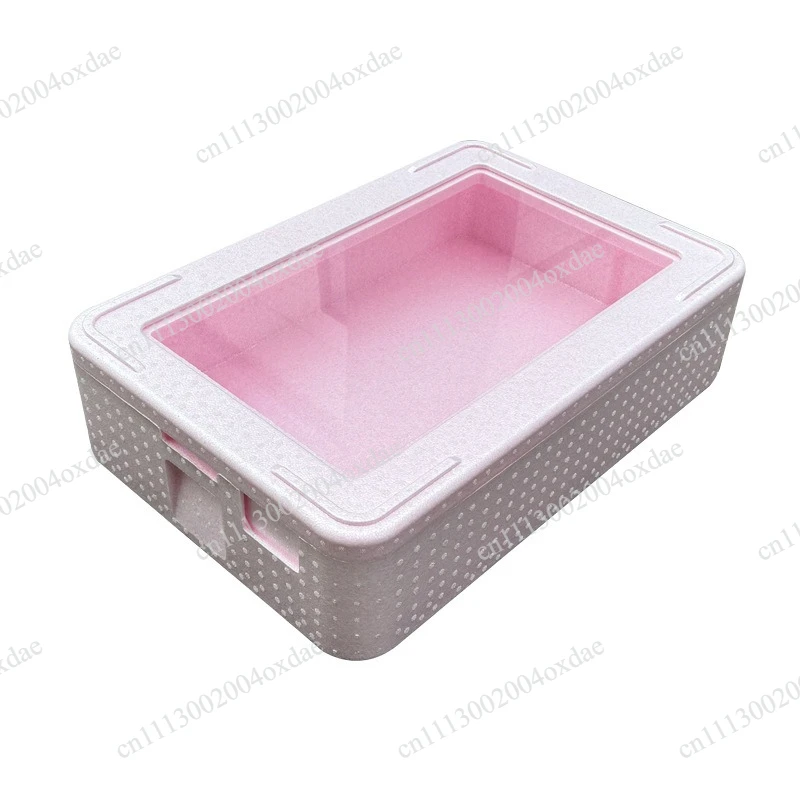 Tiramisu Insulated Box for Street Vending with Transparent Lid EPP Commercial Food Grade Foam Box Mousse Cake Refrigerated Box