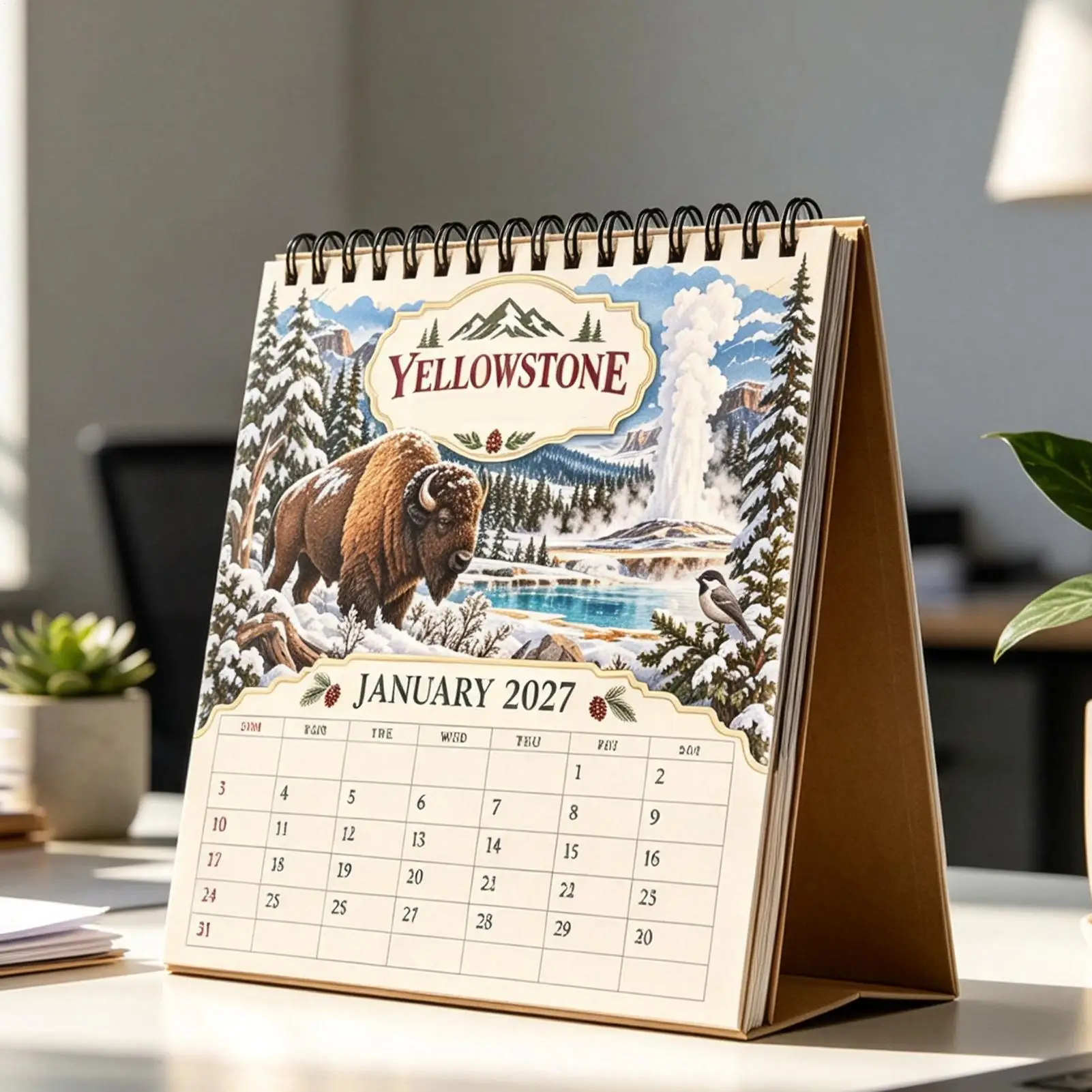 2027 Calendar National Parks Yearly Monthly Weekly Planner A Unique Holiday Gift for Office School Classroom Dorm