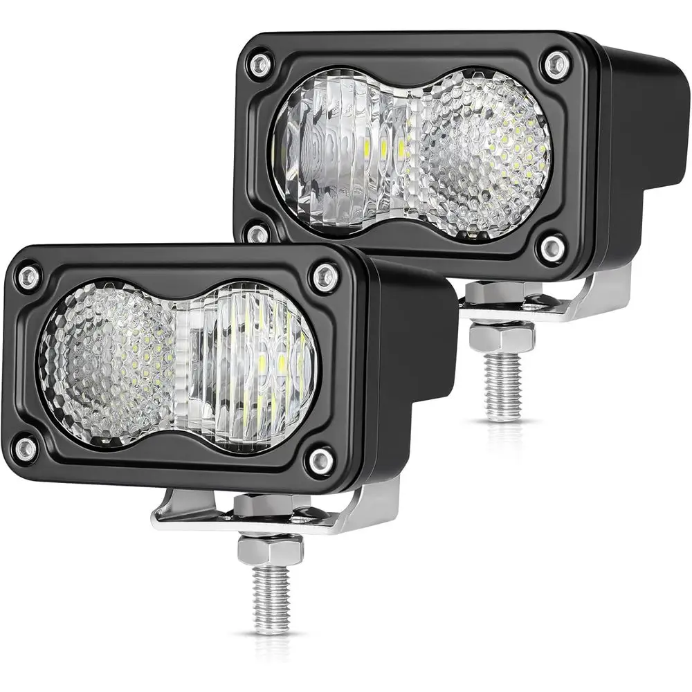 

3-Inch LED Pods, 40W Off-Road Light Bar, Cube LED Fog Lights, Bumper Grille, Backup Reverse Lights for Trucks, Pickups, ATVs, UT