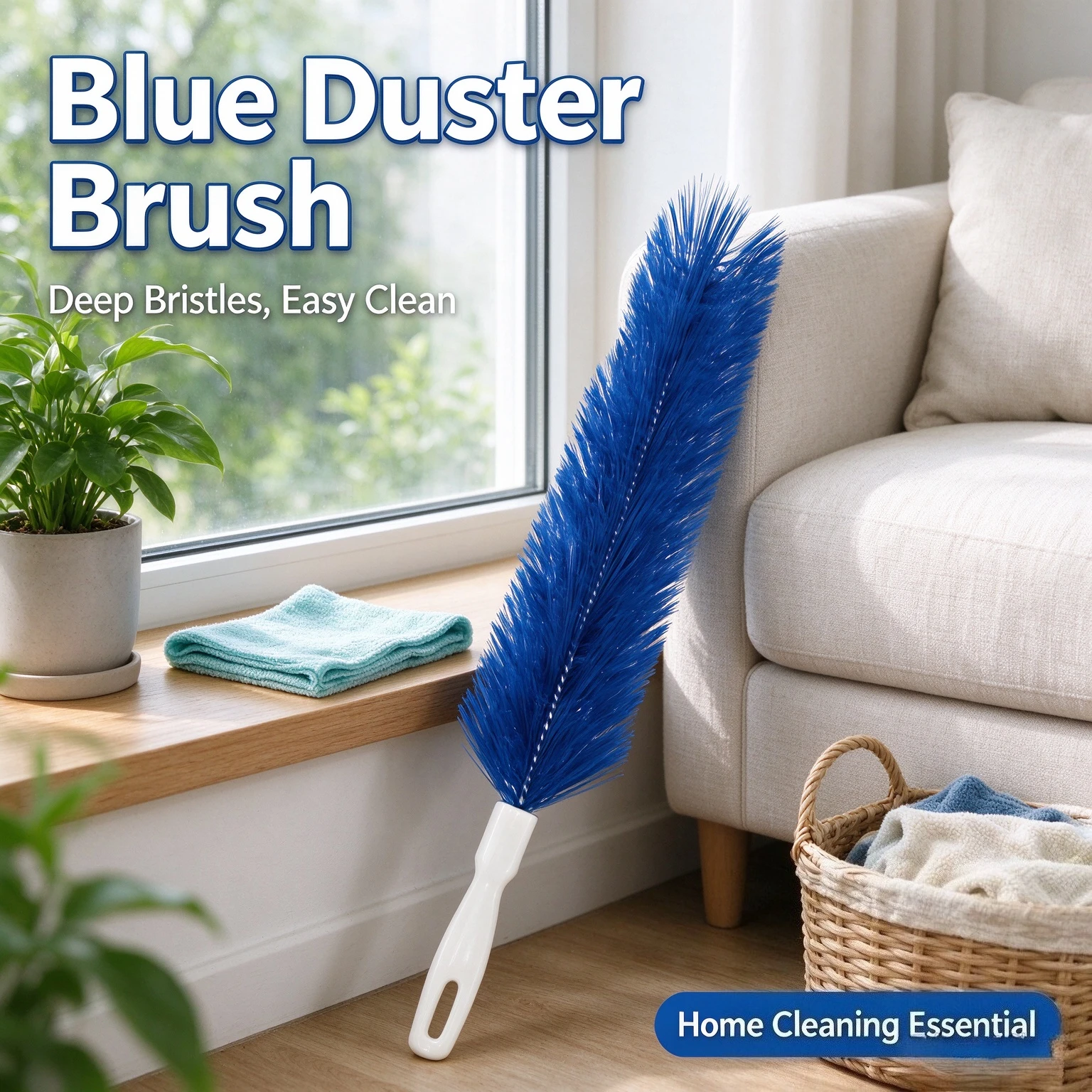 NEW 1 Piece Long Handle Air-conditioner Shutter Cleaning Tool Bendable Fan Brush Ultra-Fine Bristles Fan Inner Duster Remover