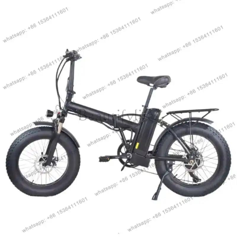 20-Inch lithium battery folding electric bicycle 40 wide tire snow transportation electric vehicle