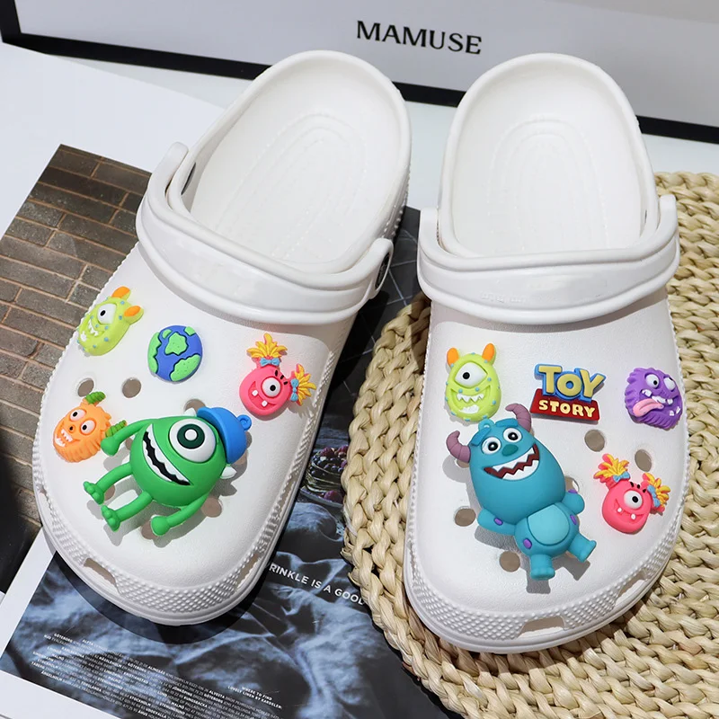 Cute Disney Toy Story Series Monster for Shoes Charms Accessories for Classic Clog Shoe Decoration Fit Wristband Gifts