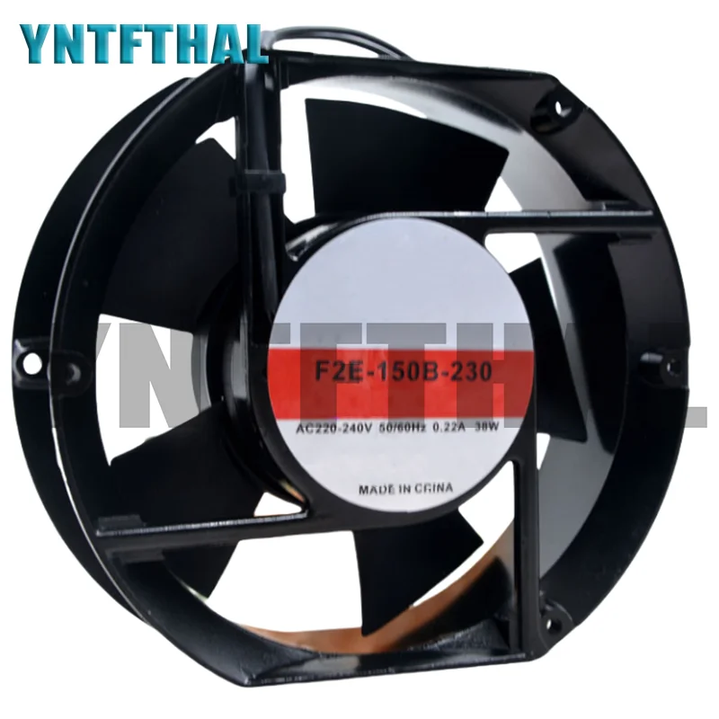 Le nouveau ventilateur de refroidissement axial F2E-150B-230 220V-240V 0.22A 38W 2600RPM 17250 17CM 172*150*50MM 2 fils 50/60HZ