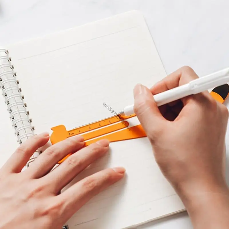 Cartoon Metal Metal Rooler Holder Clip Clip Scale Scale Scool Supplies