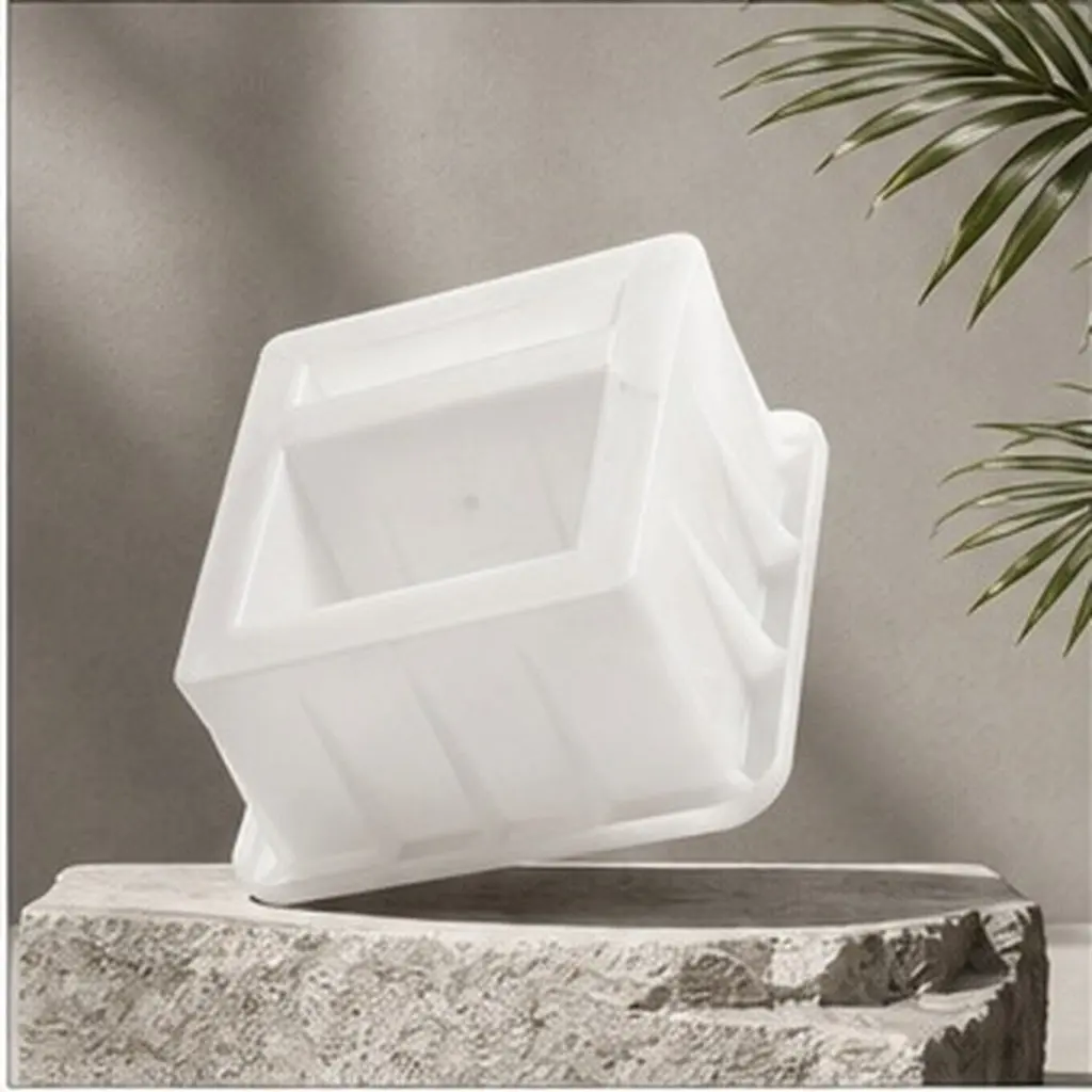 Plastic Hollow Concrete Brick Making Tool DIY Decorative Cement Partition Wall Block Mold for Home Garden