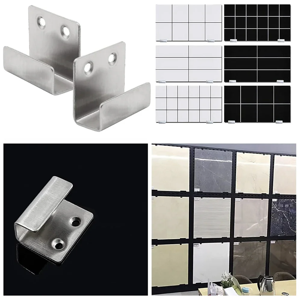 2/3/5 Stück-U-förmiger Fliesen halter aus Edelstahl, Kleiderbügel aus Wohnzimmer, Kleiderbügel, Kleiderbügel