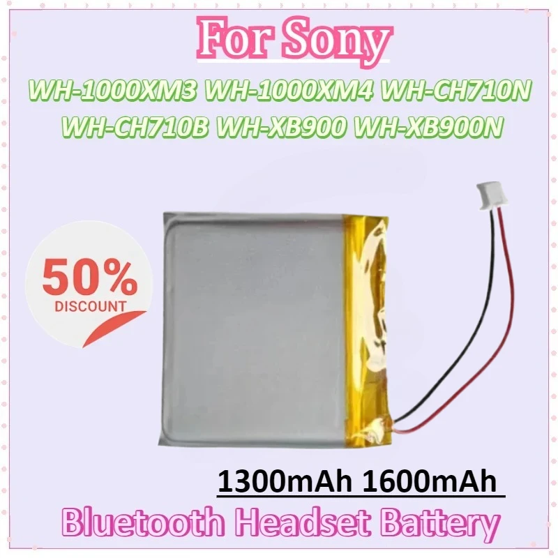 

Wireless Bluetooth Headset Battery 1300mAh 1600mAh for Sony WH-1000XM3 WH-CH710B WH-XB900 WH-XB900N WH-1000XM4 WH-CH710N